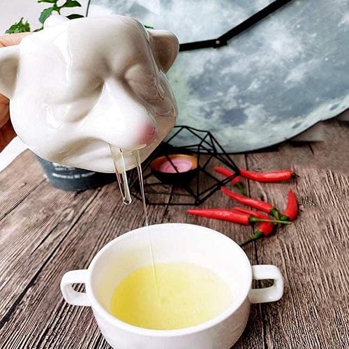 Tasse de Diviseur de Nez Blanc de Jaune D’oeuf en Céramique, Séparateur de Jaune D’oeuf, Séparateur D’oeuf Drôle, Séparateur de Blanc D’oeuf Drôle, Outil de Filtre de Séparateur - Nail Gallerys
