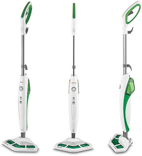 Polti Vaporetto SV420_Frescovapor Balai Vapeur Avec Brosse Vaporforce, Pour Tous Les Sols Et Tapis, Tue Et Ã‰limine 99,9%* Des Virus, Germes Et Bactéries, 1500 W, 0,3 L, Blanc/Orange - Nail Gallerys