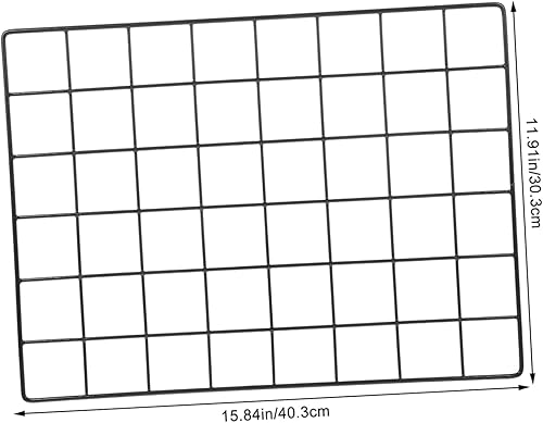 Holibanna Support de Rangement en Fer forgé étagère Pendaison Grille Photo des Murs Grille Murale pour Photo Cadre Photo Grille Affichage Photo Grille Murale Panneau grillagé Le Fer Noir - Nail Gallerys