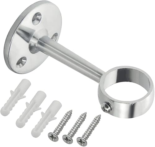 WMYCONGCONG Lot de 4 Support de tringle de rideau de douche Support de tringle à rideau monté au plafond 2,5 cm de diamètre Supports d'extrémité de poteau de bride de rideau de douche - Nail Gallerys
