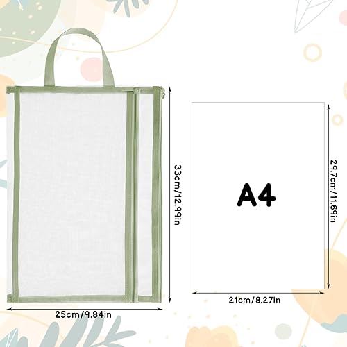 Lot de 10 pochettes colorées en maille avec fermeture éclair, A4 double couche en nylon pour puzzle, blocs de construction, sacs de rangement pour jouets, sacs à fermeture éclair en maille - Nail Gallerys