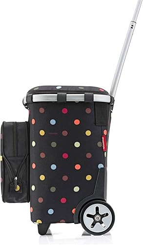 reisenthel carrycruiser Plus - Cabas à roulettes avec Compartiment Isotherme, Bretelle de Transport, Pochette intérieure en Filet Amovible, capacité 46l, en Motif Dot - Nail Gallerys
