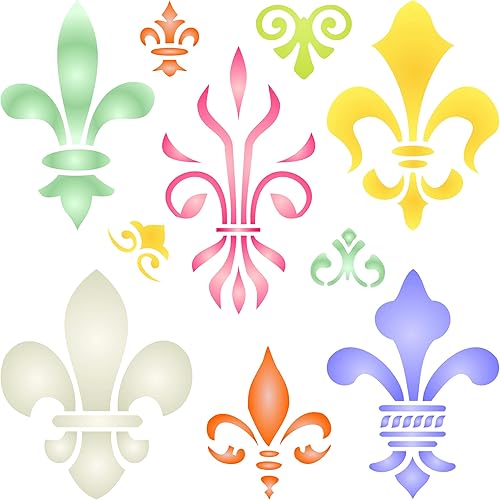 Pochoir Fleur de Lis 11,50 x 11,50 cm - Nail Gallerys