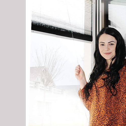 K-home Store plissé TELESKOP is.EB.01 - Blanc - Individuel - 82 x 90 cm à 130 x 160 cm - Nail Gallerys