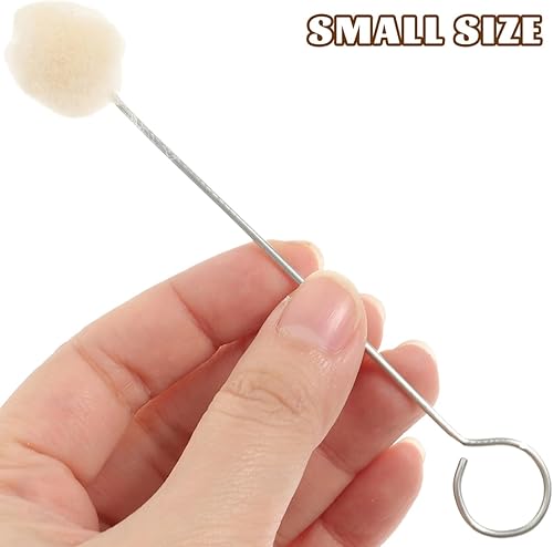 Ultnice Lot de 10 applicateurs de teinture en laine avec poignée en métal pour cuir - Nail Gallerys