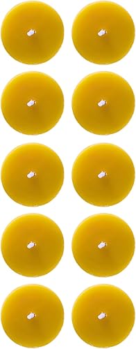 Figura Santa® Lot de 10 bougies chauffe-plat, en cire d'abeille, de qualité supérieure, avec un parfum agréable, pour Noël, longue durée de combustion, sans coque - Nail Gallerys