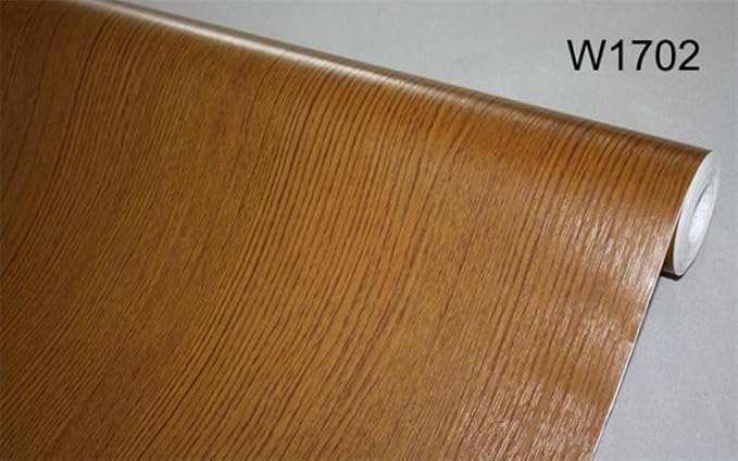 BUVU Film adhésif pour meubles - Marron clair - Aspect bois - 45 cm x 300 cm - Marron clair - Vintage - Imperméable - Papier peint mural pour meubles, murs, armoires, cuisine, tables - Nail Gallerys