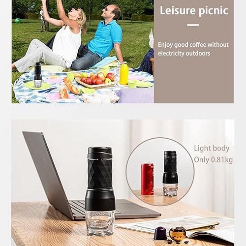 MARKELL CafetièRe Presse à Main Capsule CafetièRe Moulue Machine à Café Portable Fit Coffee Powder Coffee Capsule - Nail Gallerys