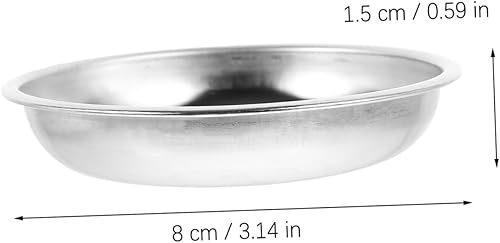 VALICLUD 10pièces Coupelles Acier Pour Sauces Et Desserts Petits Assiettes Rondes Pour Moutarde Condiments Et Apéritifs - Nail Gallerys