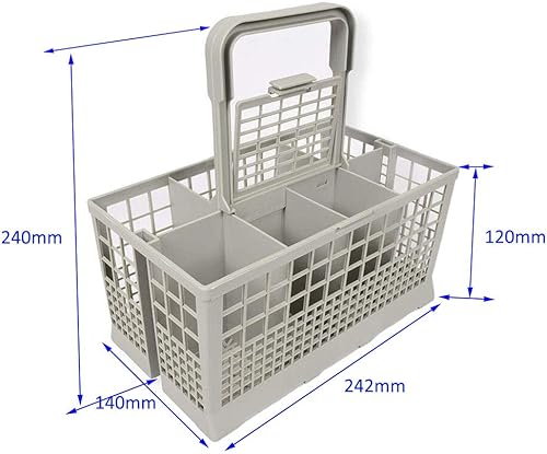 Carkio Panier à couverts universel pour lave-vaisselle, couteau, fourchette, petits articles, support de couverts de rechange pour ustensiles de cuisine - Nail Gallerys