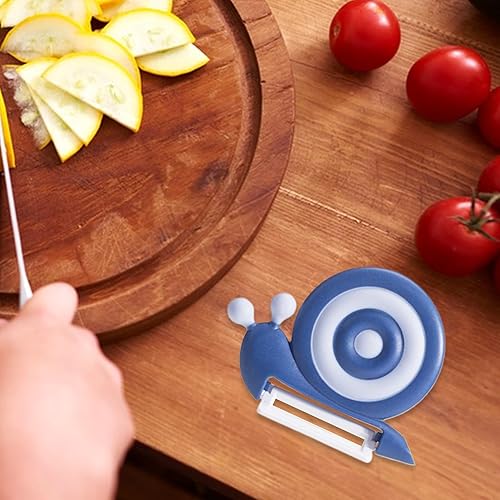 Éplucheur De Cuisine,Coupe-Légumes Manuel en Forme d'Escargot | Râpe À Fruits En Céramique Avec Poignée Antidérapante Gadgets De Cuisine Pour Salades Épluchage Maison Camping Pique - Nail Gallerys
