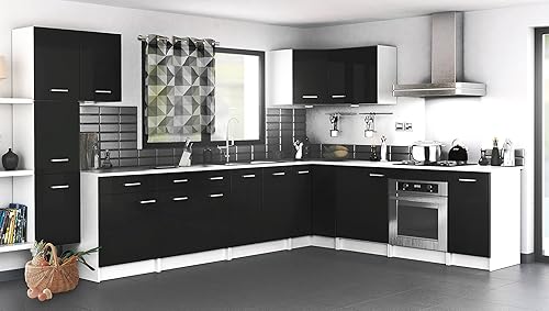 Berlioz Creations BAS Meuble de cuisine 1 Porte + 1 Tiroir, Blanc, 40 x 60 x 85 cm - Nail Gallerys