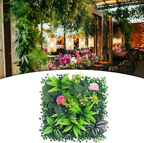 XLWLLNJ Panneau Herbe Synthétique, 30x30cm, Décoration Végétale pour Espaces Extérieurs, b - Nail Gallerys