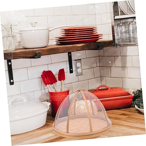 Cloche Alimentaire En Rotin Couvercle Alimentaire En Maille Couvercle De Plat Alimentaire Prévention - Nail Gallerys