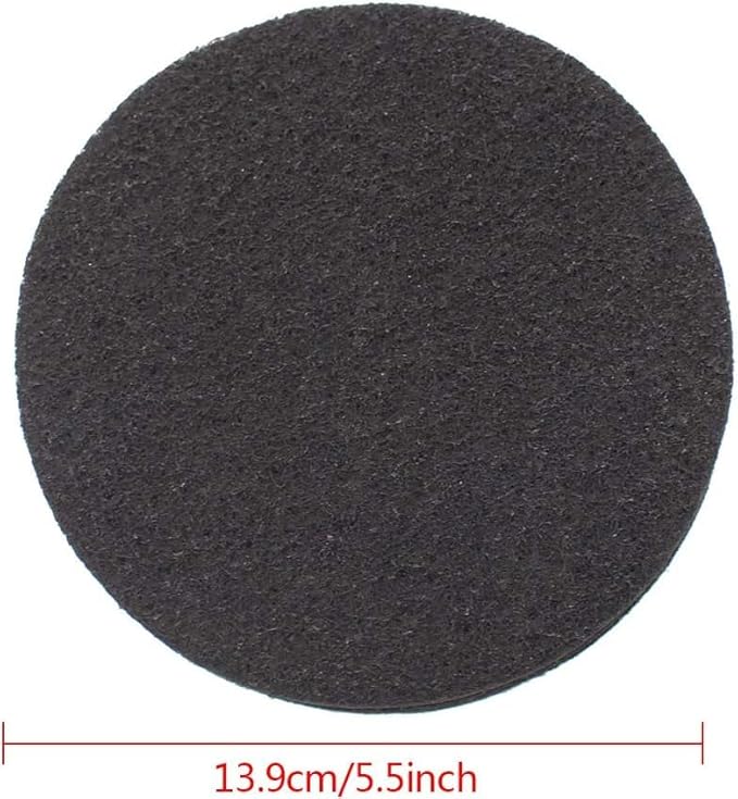 Lot de 8 filtres à compost de cuisine, filtre à charbon actif rond de 14 cm, filtres à charbon actif de rechange pour bacs de comptoir, 5 mm d'épaisseur - Nail Gallerys