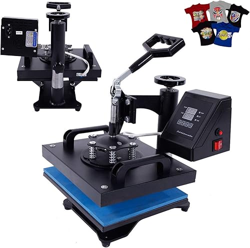 DIFU Presse à transfert 900 W - 30 x 23 cm - Machine à imprimer multifonction pour vêtements, impression textile, coton, fibre, métal - Nail Gallerys