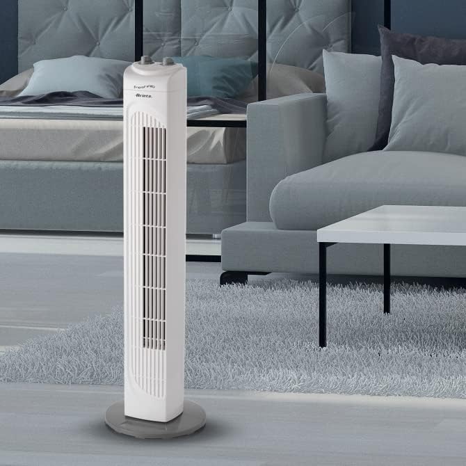 Ariete 843 Freshair Ventilateur à colonne, 3 vitesses, fonction oscillation, 45 W, plastique, blanc, 17 x 16 x 80,5 cm - Nail Gallerys