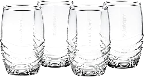 Sodastream 30000153 Boite de 4 Verres, Transparent, 11 x 5 x 11 cm - Nail Gallerys