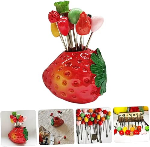 Hoement 1 Ensemble De Fourchettes À Fruits Et Fruits De Mer, Mini Fourchettes Pour Apéritifs, Fourchette À Fruits, Fourchette À Fromage Décorative, Fourchettes À Cocktail, Fourchettes À - Nail Gallerys