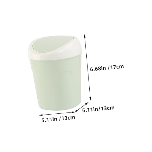 Cabilock 3pièces Mini Poubelle De Bureau Avec Couvercle Basculant Corbeille À Déchets Plastique Pour Bureau Et Maison Rose Bleu Vert - Nail Gallerys