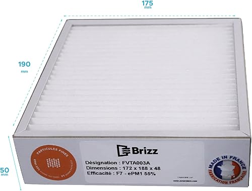 BRIZZ - Filtre Compatible VMI Prestige+ GALBEE, Cube 2 ou Urban VENTILAIRSEC - Nail Gallerys