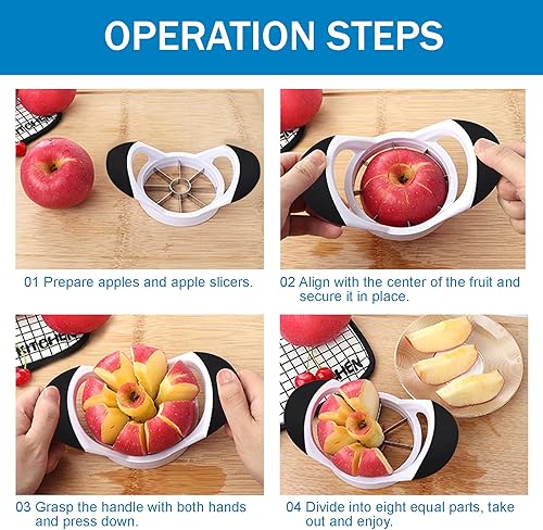 2 Pièces Ensemble Combiné De Coupe Pommes Ananas, Vide Pomme En Acier Inoxydable Epluche Ananas Inox Coupe Pommes Corer Pour La Maison Et La Cuisine, Lame Tranchante Épaissie - Nail Gallerys