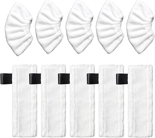 Kärcher Lot de 10 chiffons de rechange en microfibre pour nettoyeur vapeur manuel Kärcher SC1 SC2 SC3 SC4 SC5 SV7 - Nail Gallerys