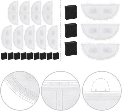 Gdfnmogo Filtre pour fontaine à eau HomeRunPet WF20 CF20, avec maille en coton et charbon de noix de coco, filtre purificateur d'eau pour chat (9 + 9) - Nail Gallerys