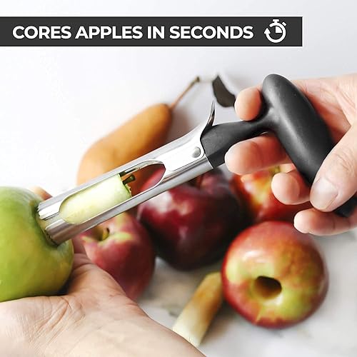 Vide Pomme,Vide-Pomme en Acier Inoxydable Corer Trancheuse Coupe-fruits Dénoyauteur à Pomme Gadgets de Cuisine pour Maison Cuisine Poires Poivrons Honeycrisp Gala Lady Pommes - Nail Gallerys