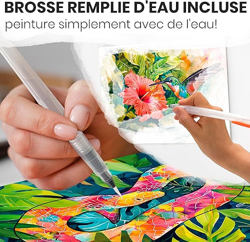 QUOKKA Lot de 10 activités de peinture à l'eau pour personnes âgées - Fleurs vibrantes - Produits Alzheimers pour personnes âgées - Activités pour personnes atteintes de démence - Artisanat pour - Nail Gallerys