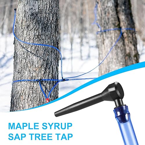 Kit de taraudage pour sapin – Filtres en silicone de qualité alimentaire, ensemble de taraudage pour sirop d'érable | Ensemble de collecte de sève de 12 pièces, robinets en forme de L pour érable et c - Nail Gallerys