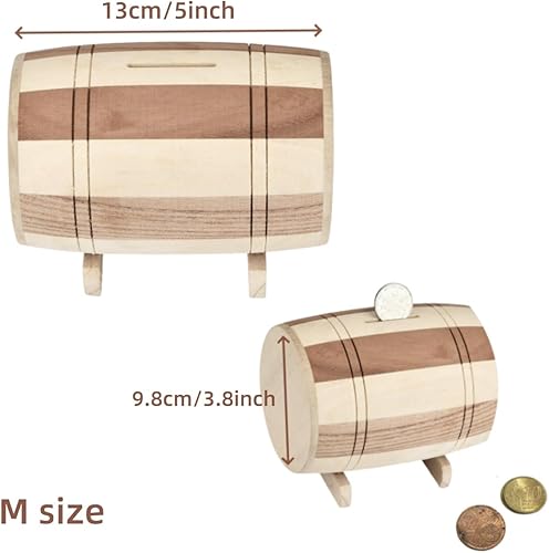 Angelkiss Tirelire en bois - Coffre-fort - En bois - Fabriquée à la main - Qualité supérieure - Taille L - Nail Gallerys