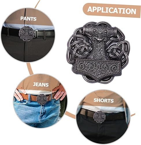 Healeved Boucle de ceinture rétro boucle ceinture attache de ceinture boucles de ceinture boucle de ceinture en métal boucle de ceinture vintage boucle de ceinture homme alliage Doré - Nail Gallerys