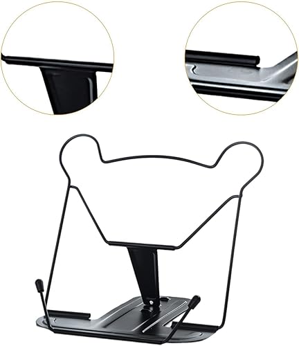 MagiDeal Support de Livre En Métal, Présentoir de Livre, Support de Livre de Table Stable, Support de Livre de Bureau Réglable, Support de Tablette pour œuvres, Noir - Nail Gallerys