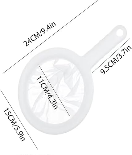 2 pièces Filtre à Tamis Fin,200/400 Mailles Tamis de Cuisine en Nylon,Filtre Alimentaire Avec Poignée, Passoire de cuisine réutilisable pour jus, Café,vin, lait, lait de soja Filtration - Nail Gallerys