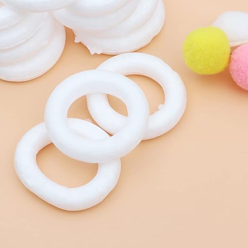 Homoyoyo 25 Pcs Anneaux De Couronne En Polystyrène De 10 Cm Pour Bricolage - Mini Couronnes En Mousse Idéales Pour Décorations De Noël Et Artisanat Créatif - Nail Gallerys