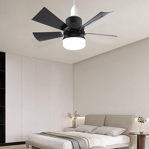 Ventilateur à Douille de 15,7 Pouces, intensité Variable, 3 Températures de Couleur, 3 Vitesses de Vent, Ventilateur avec Télécommande, Minuterie 1H 2H 4H, Ventilateur de Plafond - Nail Gallerys