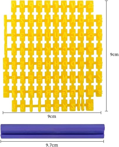 LEEQBCR 1 Piece Alphabet and Number Cookie Stamp Module, Pastry Stamp Alphabet Cookie Stamp, Cake Sugar Paste/Alphabet Cookie Stamp, Message Cookie, Fondant (72 Alphabet) - Nail Gallerys