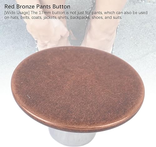 125 Ensembles de Bouton de Jean 17 Mm Remplacement, Pas de Boutons Métalliques Amovibles à Couture avec Vis Pointés de 2,5 X 8 Mm pour Pantalon en Jeans Vêtements en Jean (en - Nail Gallerys