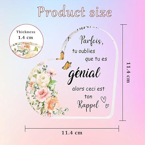 Cadeau Anniversaire Femme, Idee Cadeau Femme, Idée Cadeau Noël Femme Original, Inspirant Cadeau pour Meilleure Amie, Soeur, Fille, Maman(Version française) - Nail Gallerys