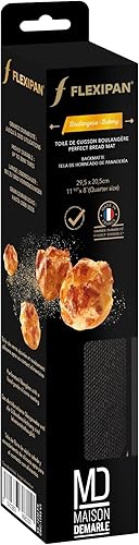 Flexipan Toile de Cuisson Boulangère 42 x 29,5 cm – Boulangerie, Patisserie, Pain, Tarte, Pizza - Pate Croustillante - Tapis Four Multi-Usages - Silicone et Toile de Verre - Reutilisable - Nail Gallerys
