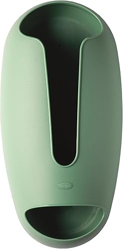 Snips Porte Sachets, Organisateur de Sachets Plastiques, Support Murale pour Sacs en Tissu, Organisateur pour Courses et Déchets, 28.5 x 14 x 8 cm, Vert, Made in Italy - Nail Gallerys