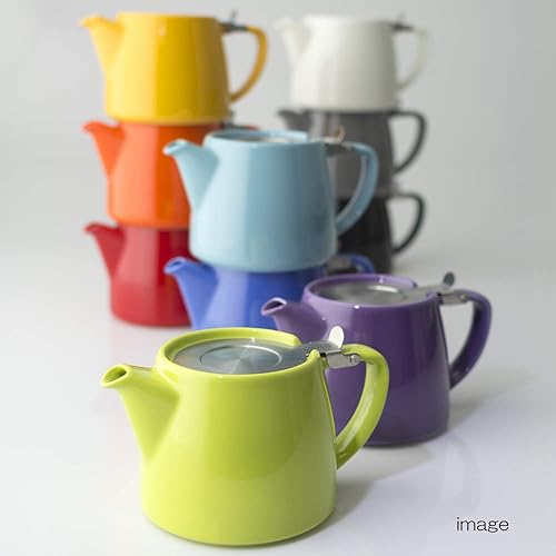 Pour la vie Stump Théière avec infuseur 40cl, Turquoise - Nail Gallerys