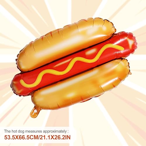 8pcs Ballons à Thème Alimentaire, Ballons en Aluminium pour Frites Pop-Corn Pizza Hamburger Hot-Dog Décoration de Fêtes sur le Thème de la Nourriture Célébration d'Anniversaire - Nail Gallerys