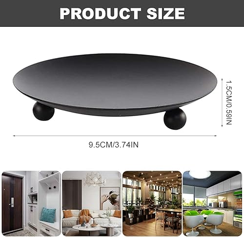 FYting 4PCS Chandelier de Mariage,Bougeoir en Métal rétro Noir,Bougeoirs Détenteur pour Restaurant Table Mariage Noël Halloween Saint Valentin(Noir) - Nail Gallerys