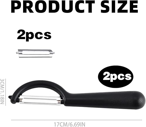 2 Pièce Econome Legumes Et 2 Lame Pour Victorinox Eplucheur,Pomme éplucheur De Couteau,Tomate Asperges Légumes Rechange éplucheurs,Poire Pivotant Ecrase Cuticule Pele éConome pour Tupper Vaseline - Nail Gallerys