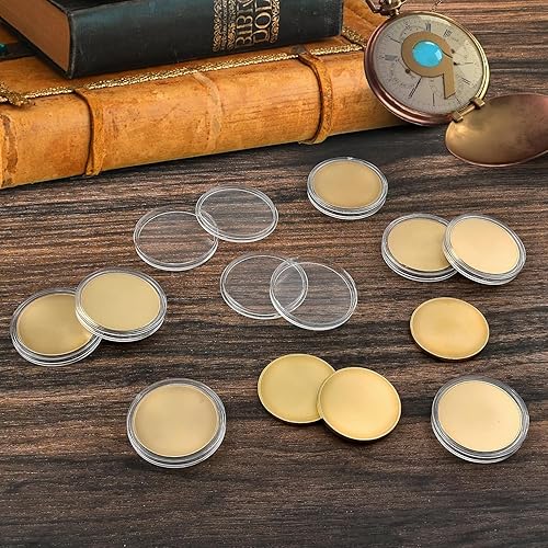 TOOSOAR 20 Pièces de Défi en Laiton Vierge,40 mm Pièces Brutes de Métal à Estamper,Disques à graver au Laser Pour Cadeaux d'anniversaire DIY,Bricolage,Bijouterie - Nail Gallerys