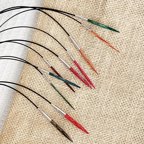 Knit Pro Dreamz Aiguille à tricoter circulaire pour chaussettes, poignets, petits projets circulaires Bois de bouleau, 25 cm - Nail Gallerys