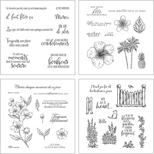 AIUI Tampon Alphabet Français DIY Silicone Clear Stamp Seal Scrapbook Gaufrage Album Décor - Nail Gallerys