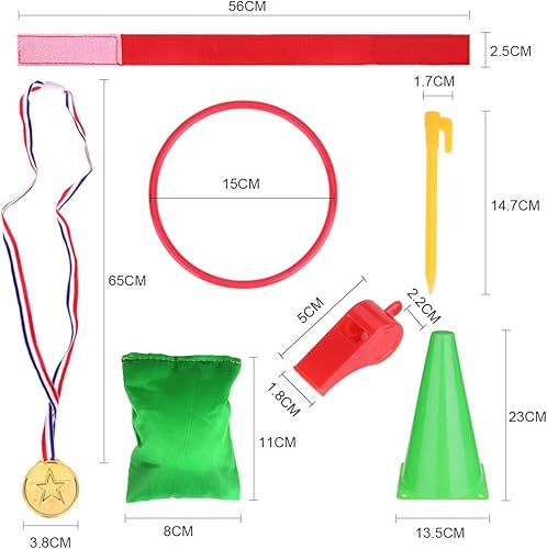 GOLDGE 57PCS 8 en 1 Ring Toss Jeu Ensemble, Jeux Exterieur Enfant, Toss Jeu de Jeux pour Enfants, Lancer Cercle, Bean Bags Jeux Indoor Outdoor Jeux Set - Nail Gallerys